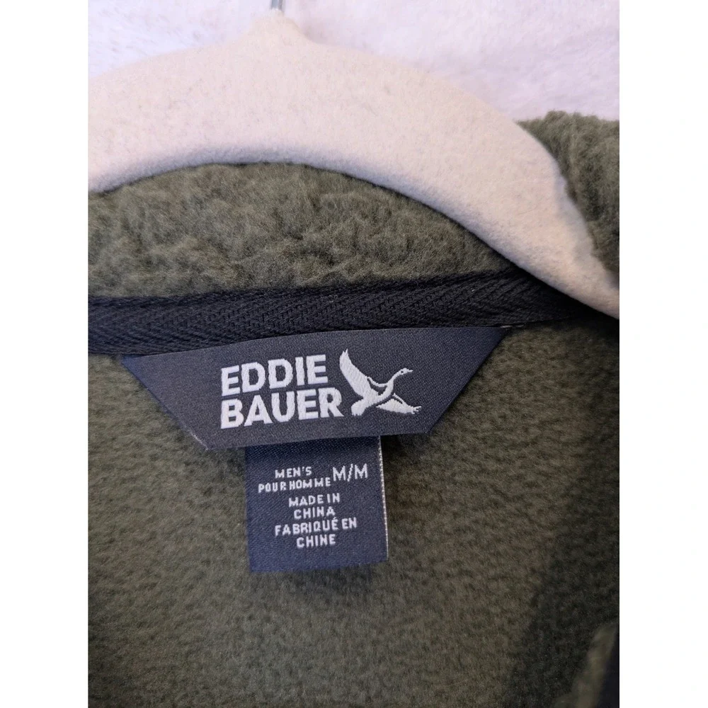 Eddie Bauer‎ Men's Size M Snowcreek Jacket Grape Leaf Green Sherpa Fleece